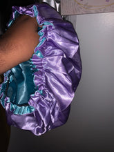 Load image into Gallery viewer, Purple\ Blue Satin Bonnets
